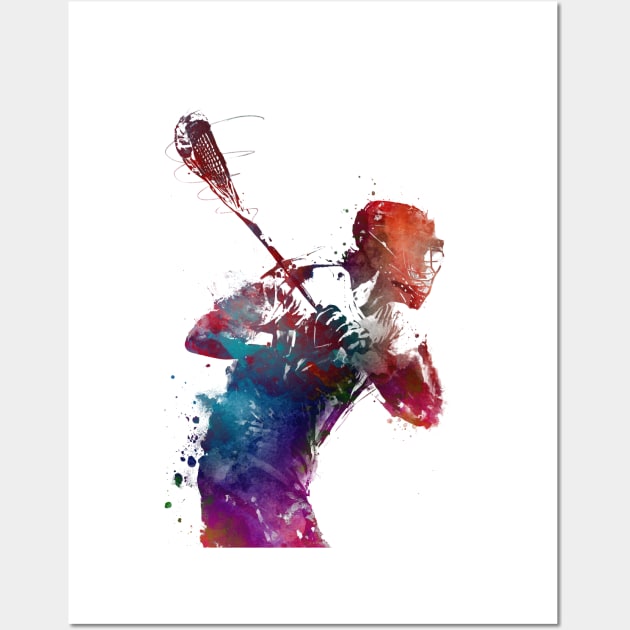 Lacrosse sport art #lacrosse #sport T-Shirt Wall Art by JBJart